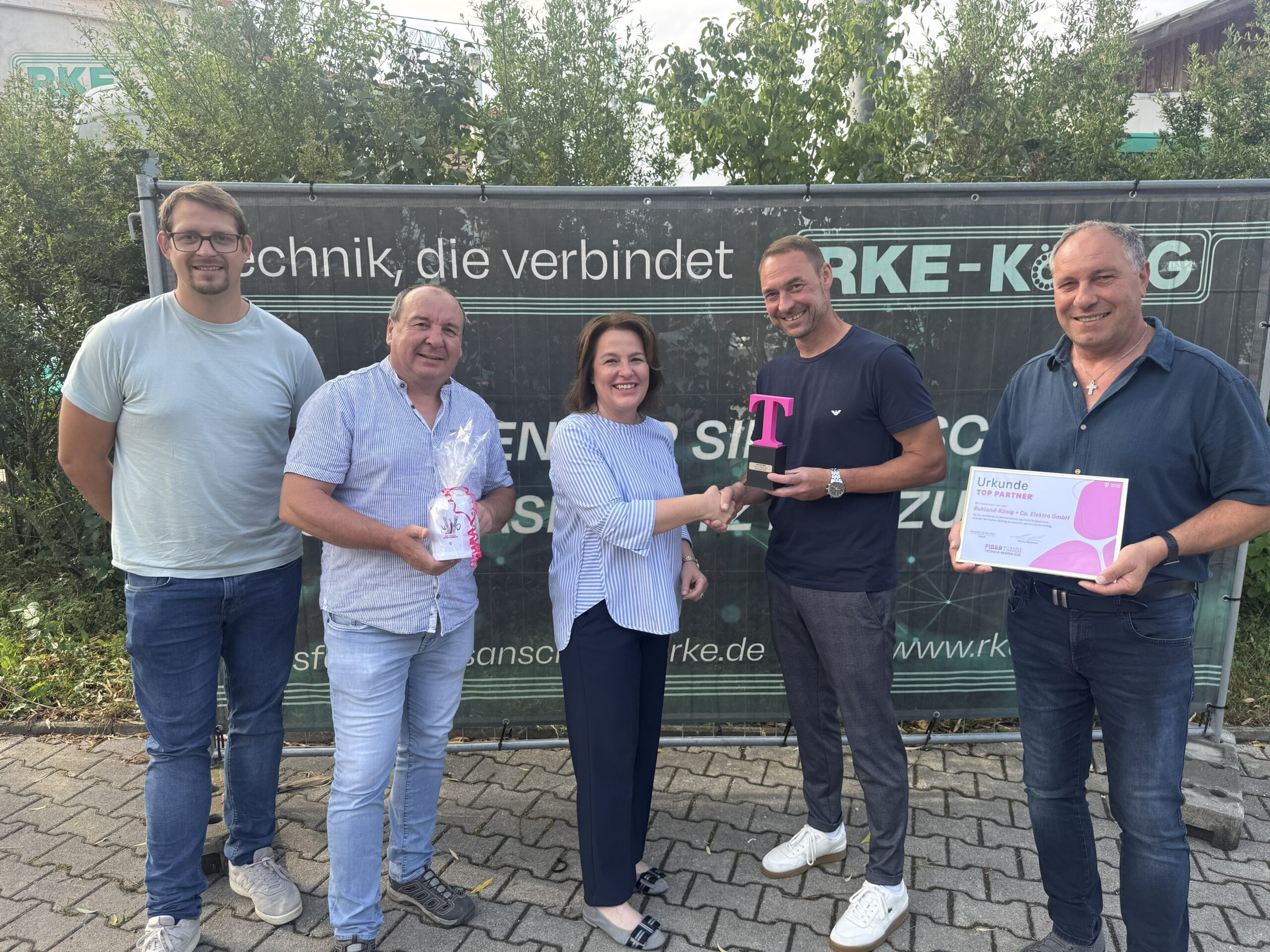 Übergabe Telekom Preis